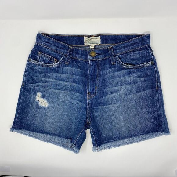 Current/Elliott The Vintage Straight Cut-Off Jean Shorts 26 - Picture 13 of 13